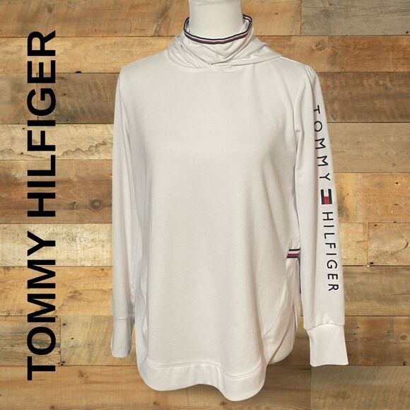 TOMMY HILFIGER Lightweight Facemask Pullover Hoodie, Soft/ Stretchy, Size XXS - Picture 1 of 10